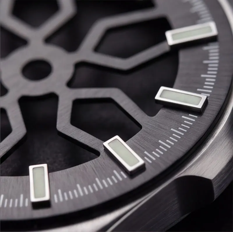 28.5mm DIY Skeletonized Mod Dial – Compatible with NH35/NH36/4R35/4R36/NH70/NH38 Mechanical Movements