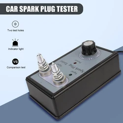 Automotive Coil Detector Spark Plug Tester Ignition System Tester Car Spark Tester Wire Diagnostic Test Tool Dual Hole Tester