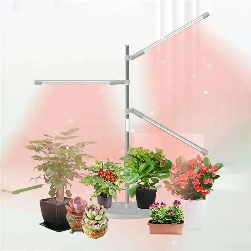 newyear828 LED Grow Light Full Spectrum Plant Growth Light Height Adjustable Dimmable Growing Lamp with Timer for Indoor Plants