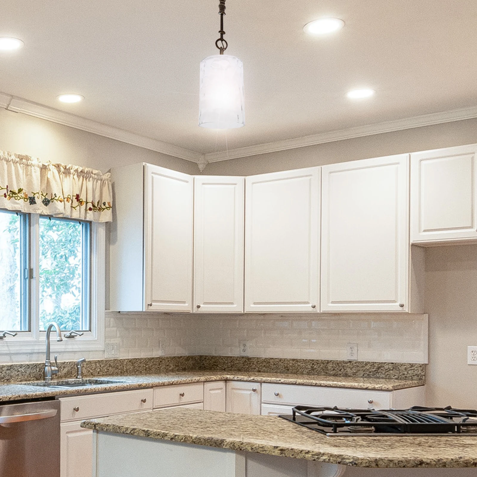 

Clear Cylinder Glass Lampshade Replacement for E27 Chandelier Pendant Light Fixture Lamp Cover Glass Lamp Accessory Ceiling Fan