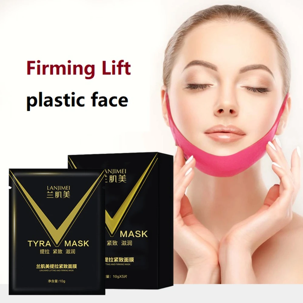 4/5pcs Face Lifting Slimming Mask V-line Face Lift Up Improving Double Chin Hydrogel Hydrating Moisturizing Sleeping Mask