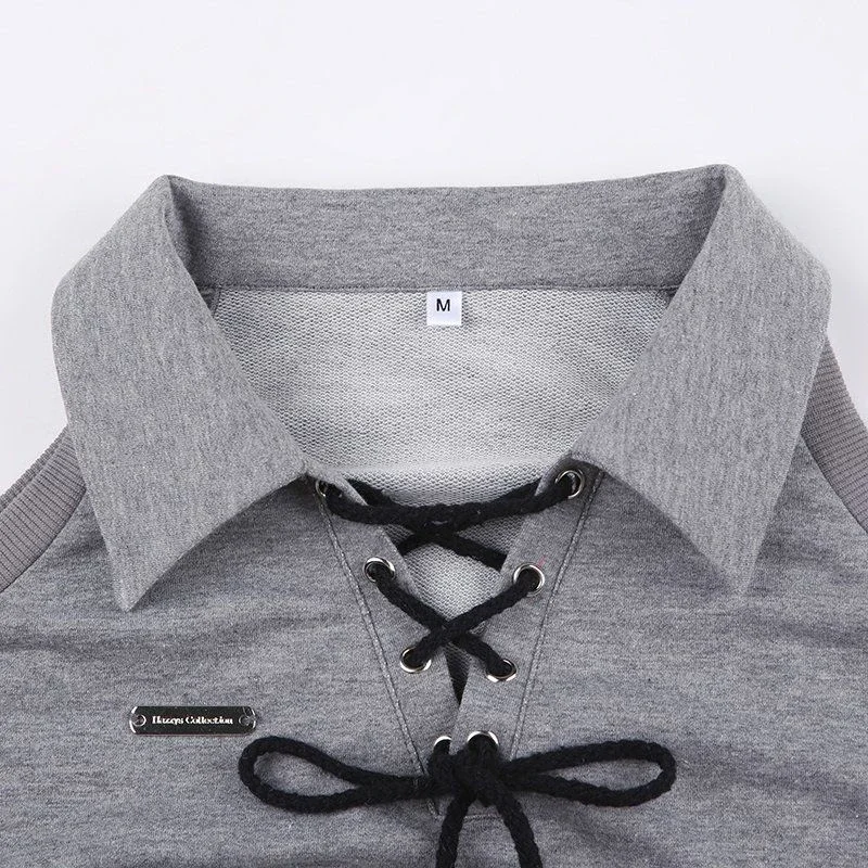 Sexy Cropped Sweatshirt Women Y2k Off Shoulder Slim Fit Short Tops Spring Summer Korean Long Sleeve Harajuku Grey Pullovers 2024