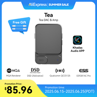 Khadas Tea USB Portable Headphone Amplifier, Bluetooth Magnetic DAC with 1160mAh Battery, Support DSD 256/PCM 384KHz/Siri Chat