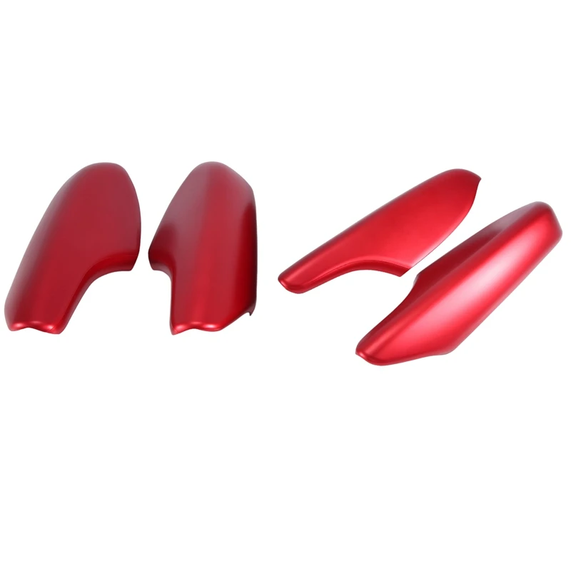 4PCS Interior Door Armrest Cover Trim Decor For Honda Civic 11Th 2022 2023 Red Interior Spare Parts Parts