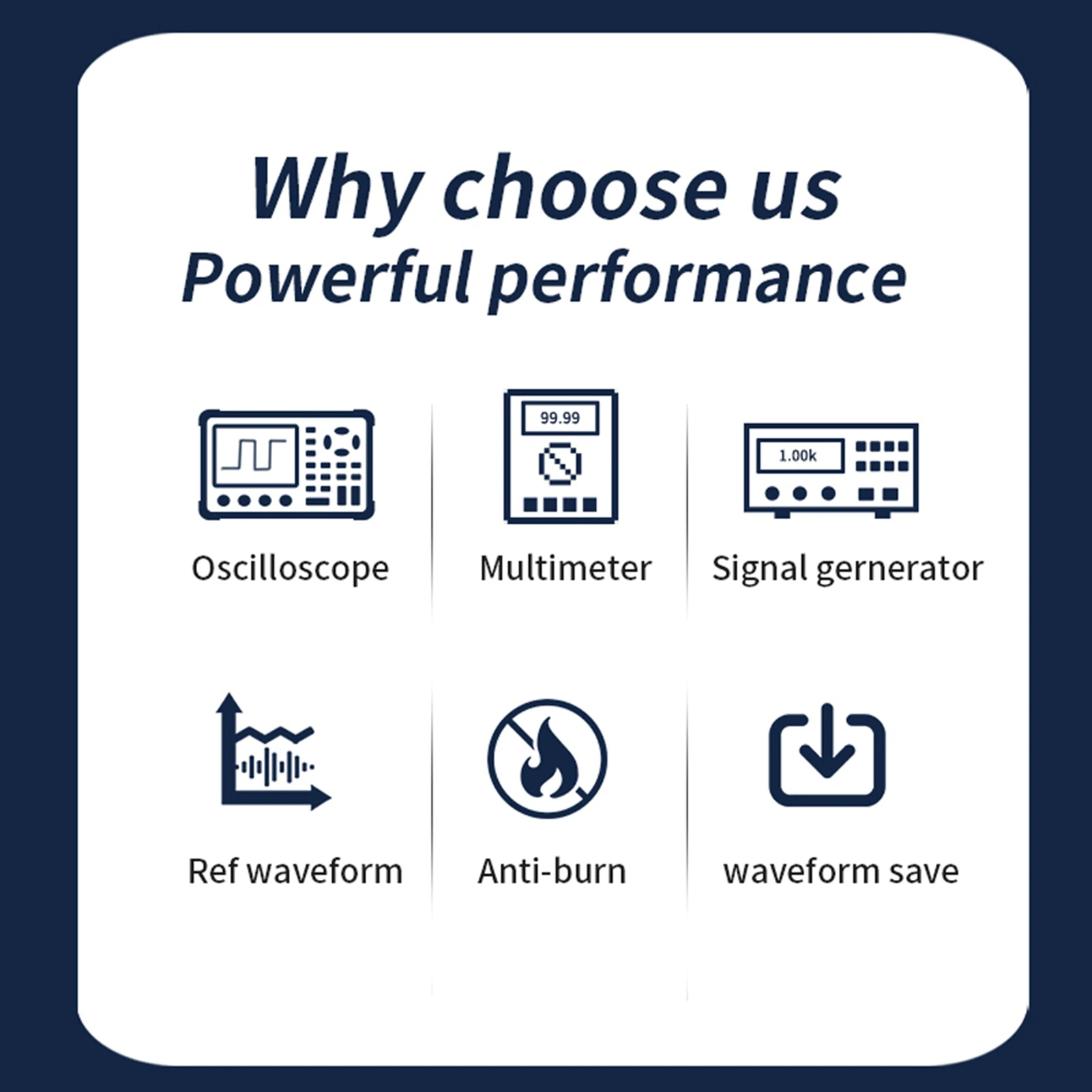 3 In1 Digital Oscilloscope 3.2in IPS Display 250MSa/s Sampling Rate Multimeter Oscilloscope