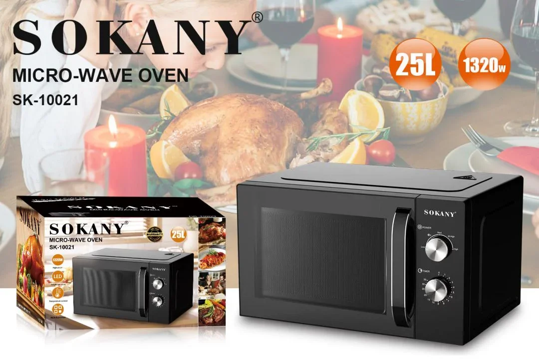 SOKANY 25L popular Microwave Oven Large display Black Microwave Oven  Appliances sk-10021