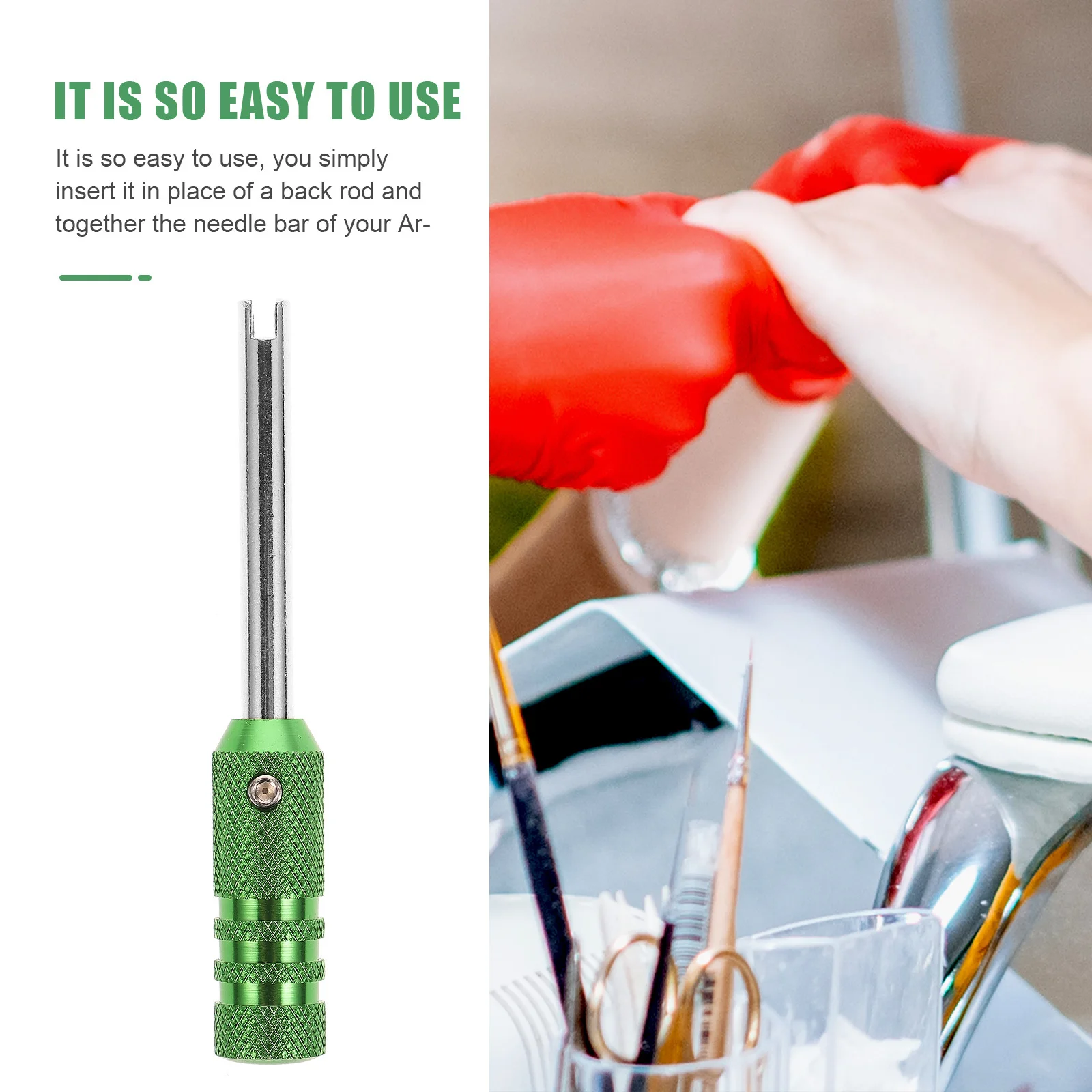 Groene tattoo-regelaar met ankerbalkuitlijningsfunctie voor reparatie en onderhoud van machineframes Body Art DIY Tools