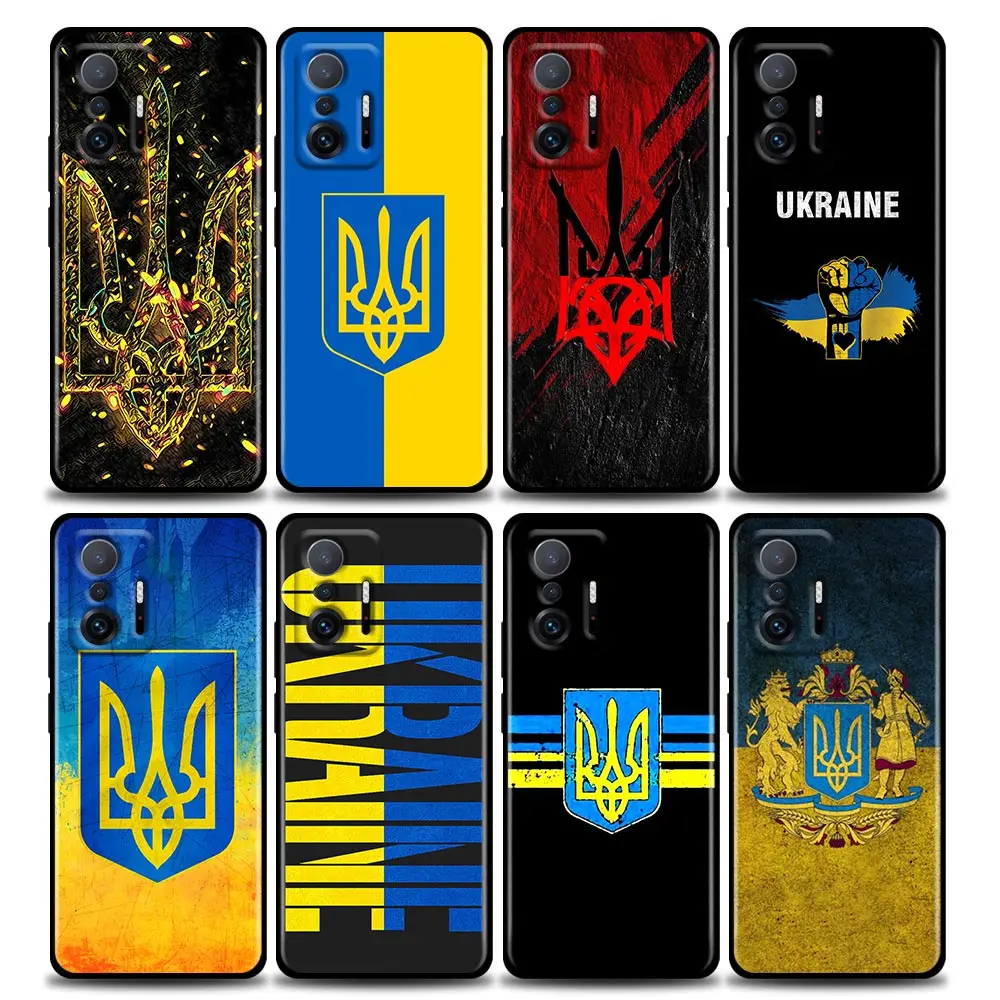 Ukraine Ukrainian Flag Case For Xiaomi Mi 11 Lite 5G NE 11T 11X 12 Pro Cases Silicone Fundas Poco X3 M3 F3 M4 Pro Cover