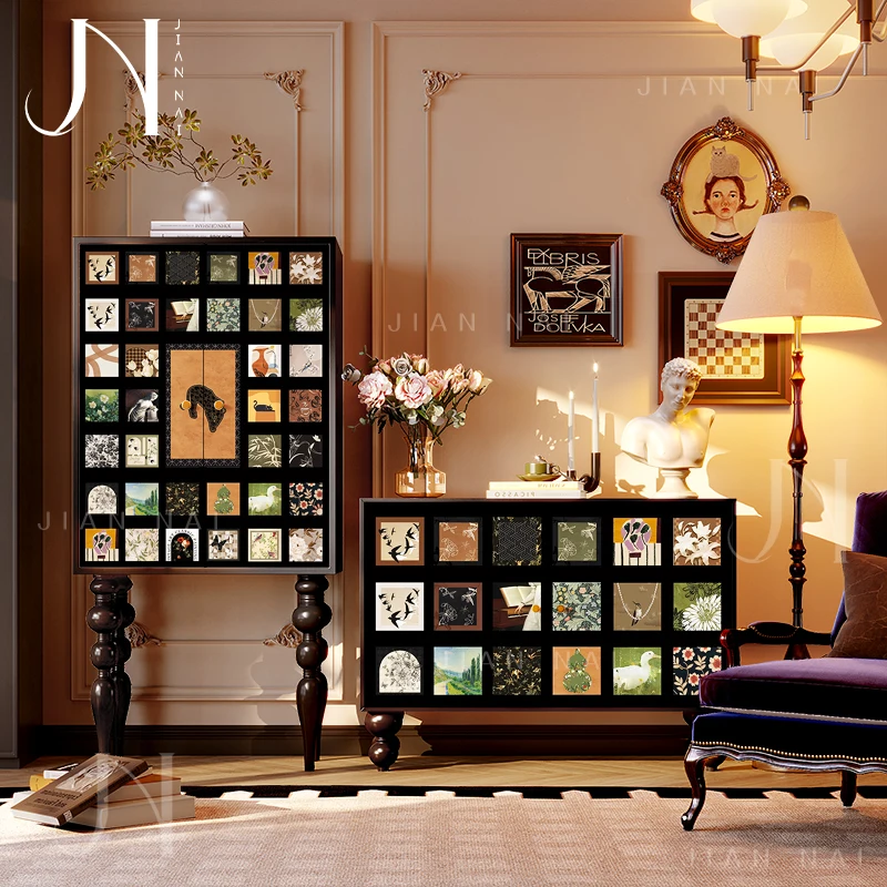 

Wood Luxury Living Room Cabinets Office Kitchen Display Makeup Cabinets Decor Filing Organizer Bedroom Gabinete Salon Furniture