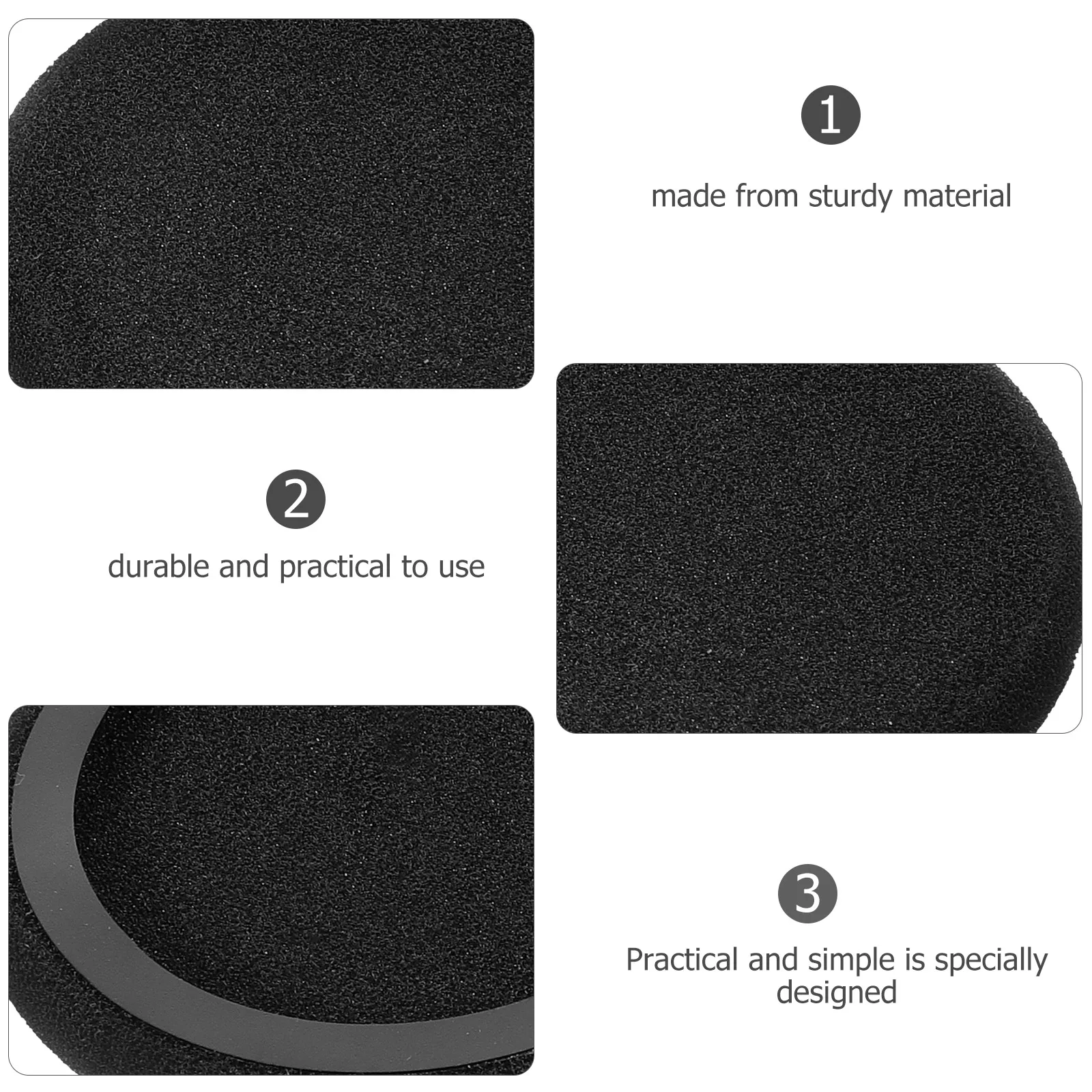 

2 Pcs Headphone Sponge Case Earpads for Headphones Covers Replacement Earphone Cushions