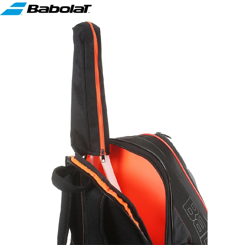 Pure Strike Babolat Tennis Backpack Fluorescent Orange Classic Stylish Tennis Racket Bag Women Men Badminton Tennis Shoulder Bag