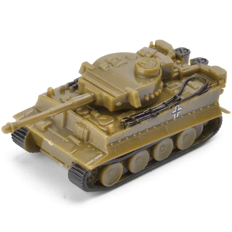 1/144 4D Classic Tank Model WWII Tiger Leopard US GER CHN USSR RUS Finished Model Sand Table Plastic Tanks Toy