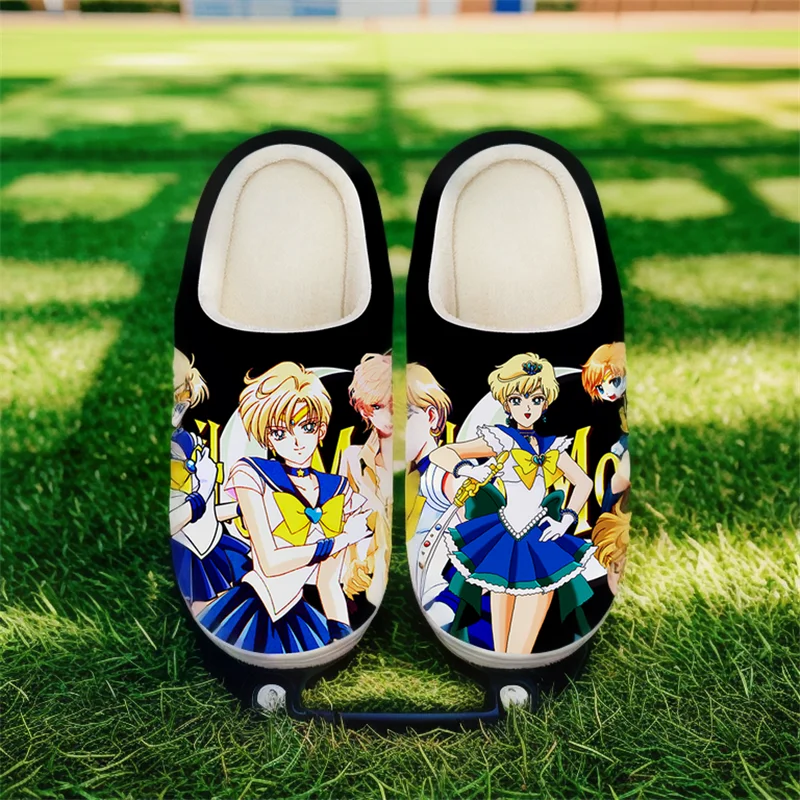 

Slippers For Women Girls Unisex Anime Sailor Moon Tenoh Haruka Slippers Cartoon Cute Cosplay Shoes For Halloween Birthday Gift