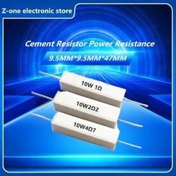 10/pcs 10W 5%Cement Resistor Power Resistance 0.1 ~ 10K 0.1R 0.5R 10R 50R  0.22 0.33 0.5 1 2 5 8 10 15 20 25 30 100 1K 2K 3K ohm