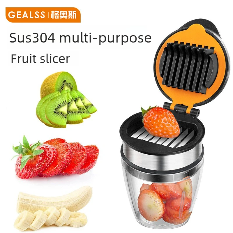 

Multifunctional Kitchen Slicer Tool Easy Fruit Egg Cutter Strawberry Date Slicing Chopper For Home Cooking Baking