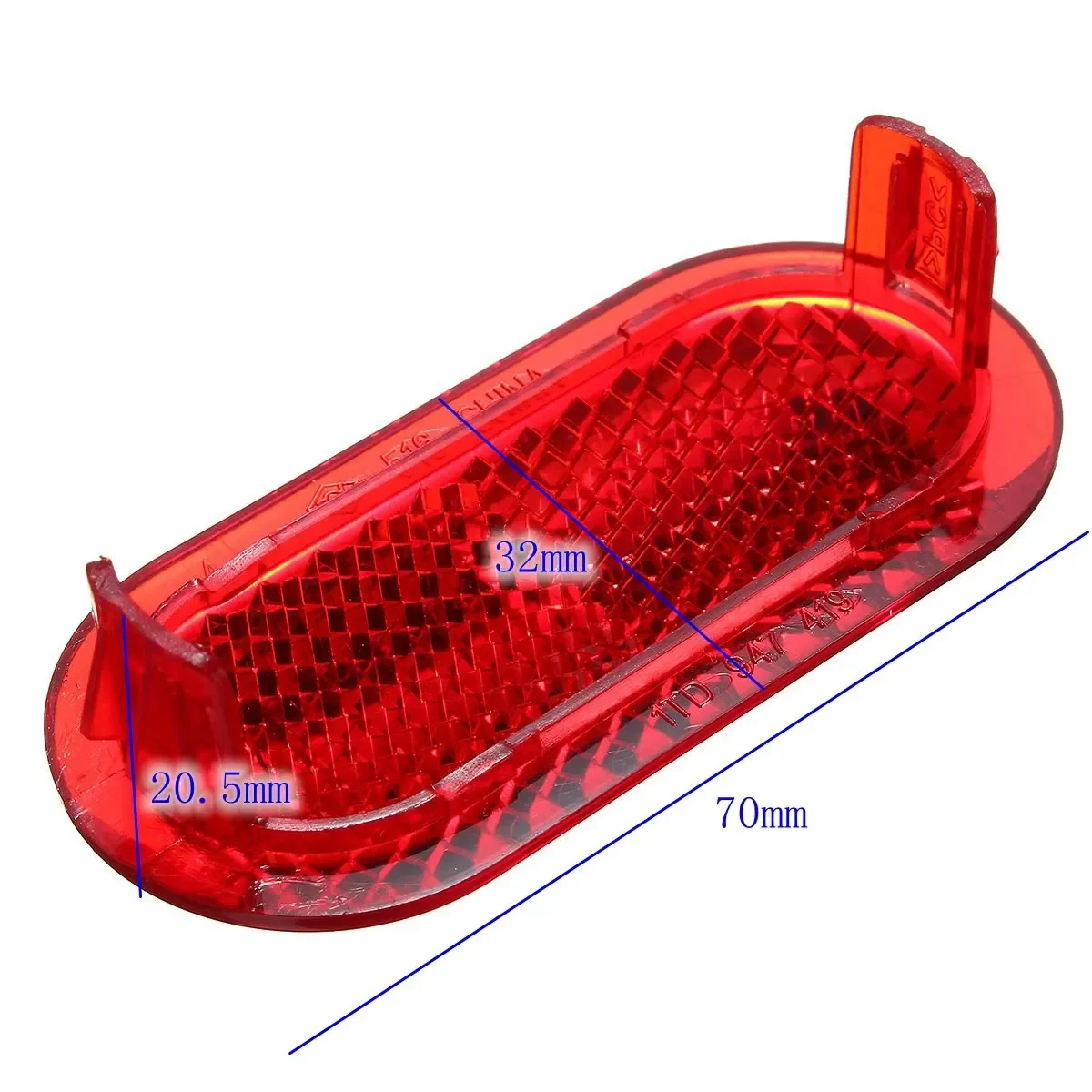 

6Q0947419 2 шт., межкомнатная дверь автомобиля, красный предупредительный световой отражатель для VW Beetle Caddy Polo Touran
