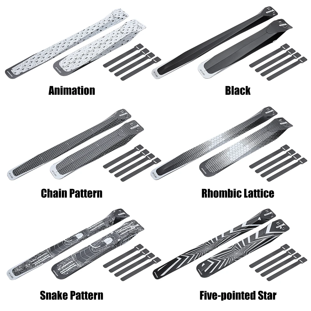 ENLEE دراجة الجبهة الخلفية الإطارات الحرس طوي الإطارات الطين الحرس الغبار خفيفة الوزن الثابتة والعتاد الملحقات لدراجة الطريق الجبلية