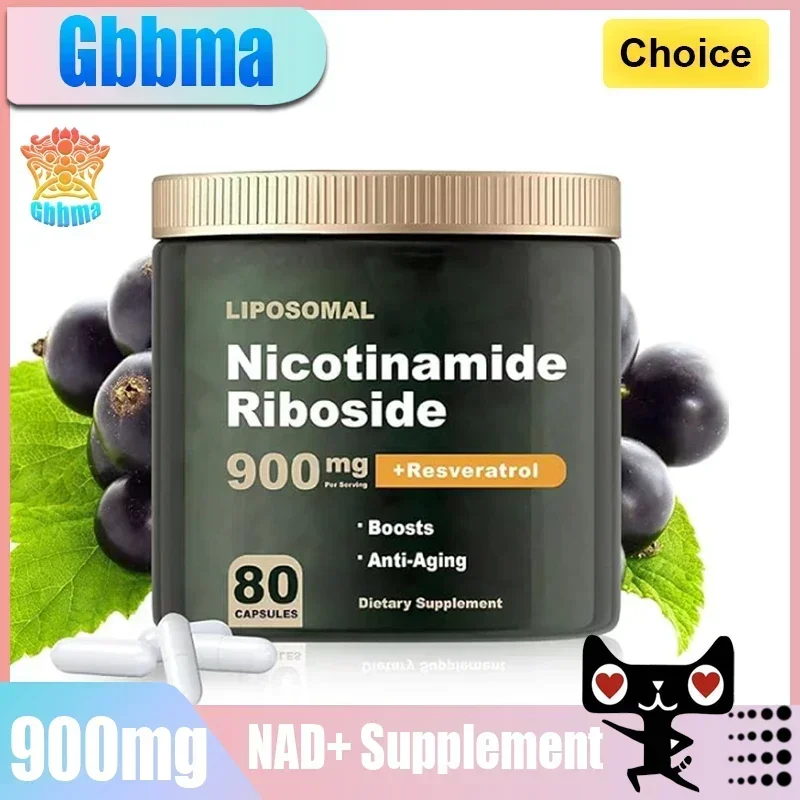 NAD+ Supplement - Liposomal Nicotinamide Riboside 900mg, Essential catalysts for cellular metabolism，Exercise anti-aging