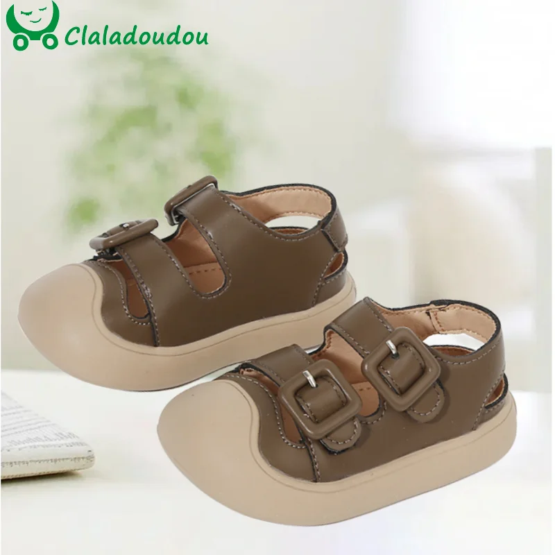 

Brand Girl's Summer Soft Closed-Toe Sandals,Solid Outdoor Casual Sandals For 0-3years Toddler Boys,Baby Woman Beach Sandals