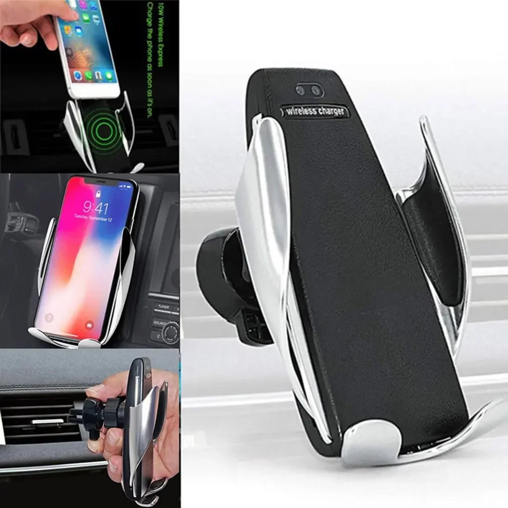 

Car Wireless Phone Charger Magnetic Auto Car Mount Phone Holder 10W Induction Fast Wireless Charging With Car Phone Holder S5