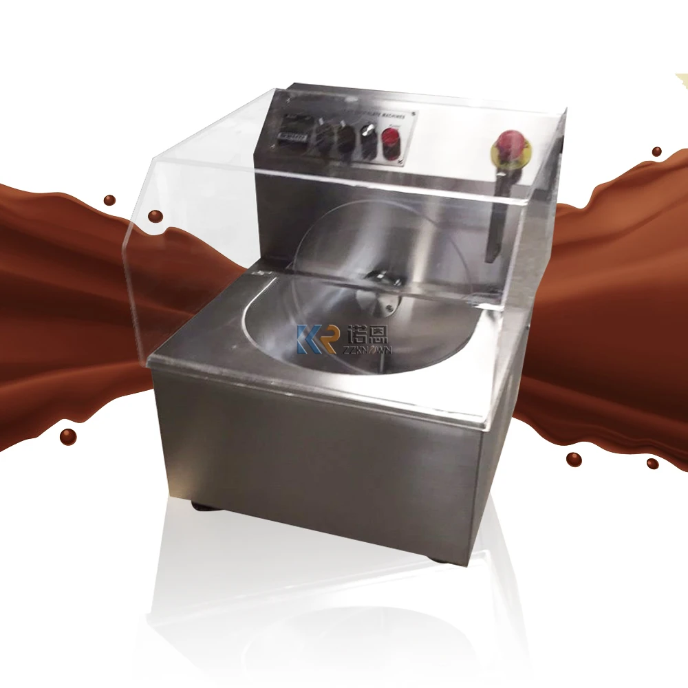 Machine à fondre et mouler le chocolat avec robinet, couvercle transparent, plus propre