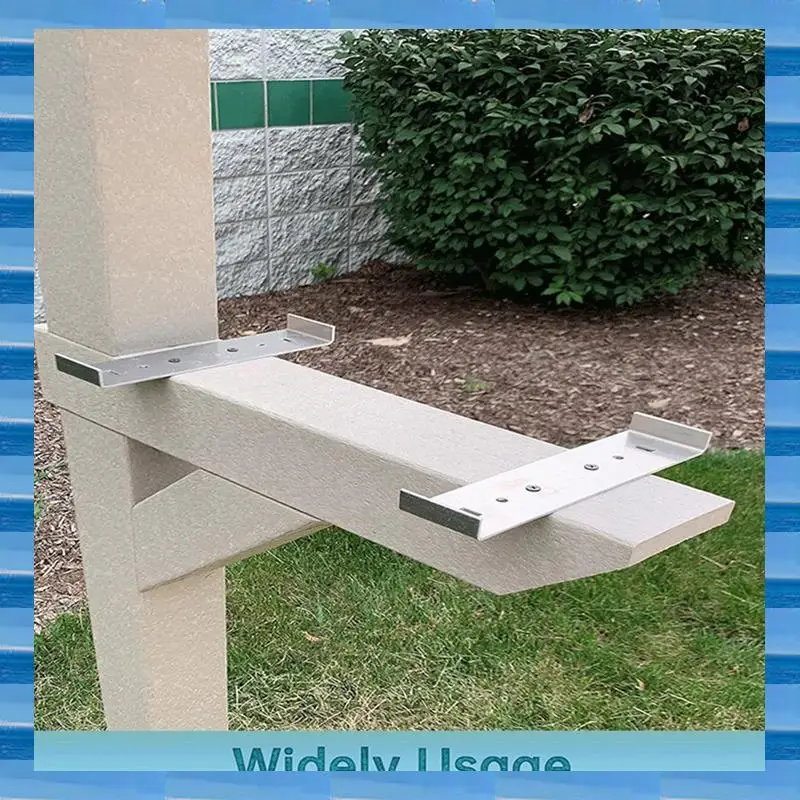 Metal Mailbox Mounting Bracket Large For Mailboxes With 8Inch Wide Floor