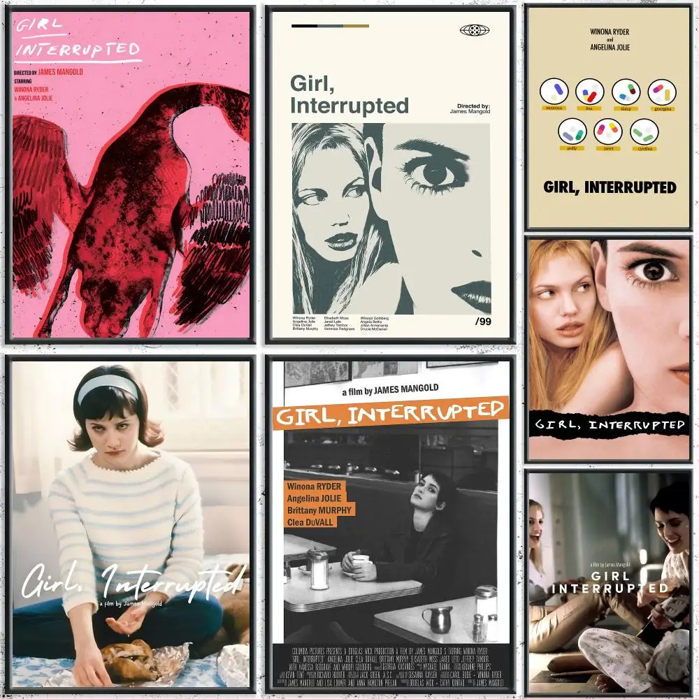 Classic Movie G-Girl, InterruptedS Poster HD Self-Adhesive No Residue After Removal Ideal for All Kinds of Wall Decor