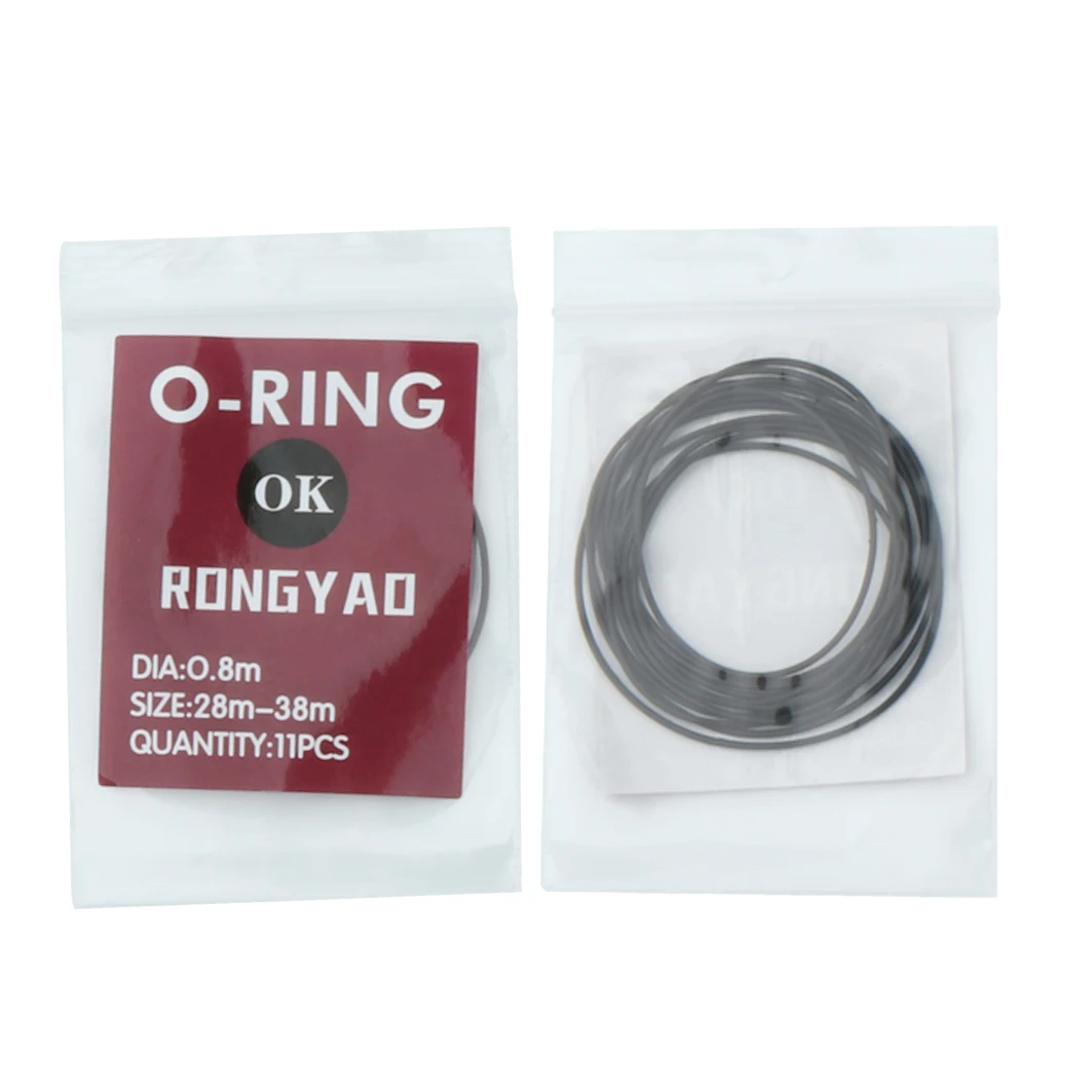 Gasket jam tangan, 5 saku 0.5mm/0.6mm/0.7mm/0.8mm/0.9mm o-ring tahan air karet Gasket untuk penutup belakang jam tangan pembuat perbaikan