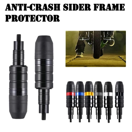 Protector deslizante de marco de motocicleta, varilla anticaída para Motor de patinete, marco deslizante, barra protectora, 8mm, 1 par