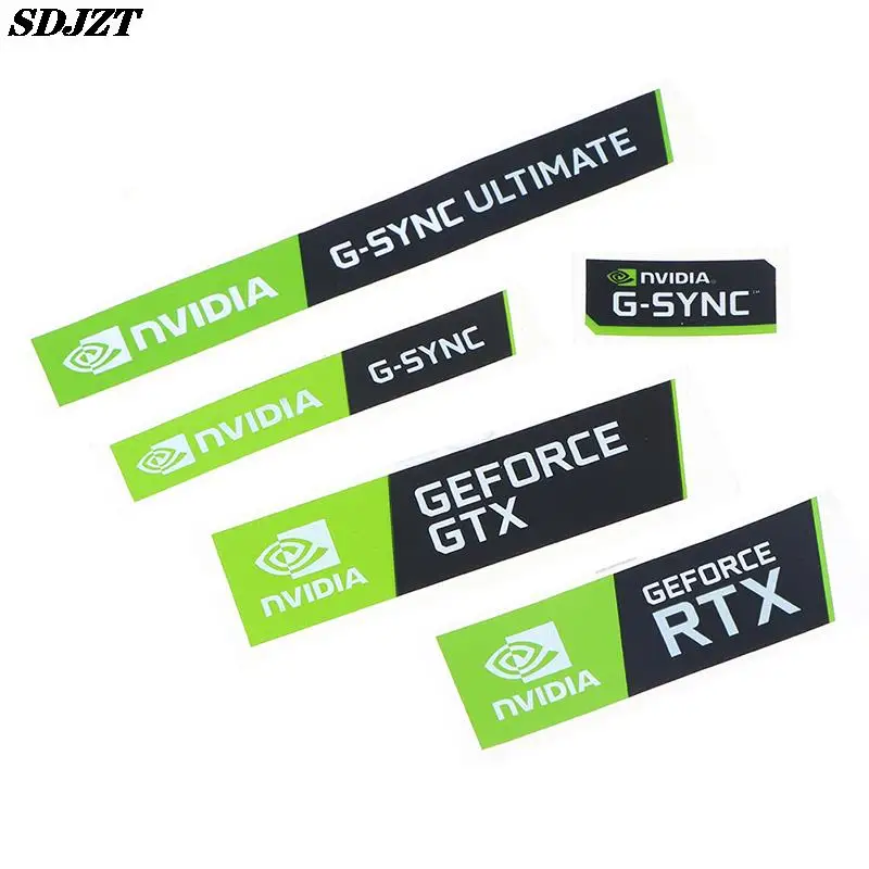 5 قطعة NVIDIA GTX GEFORCE الكمبيوتر المحمول سطح المكتب تسمية ملصق الزخرفية #4