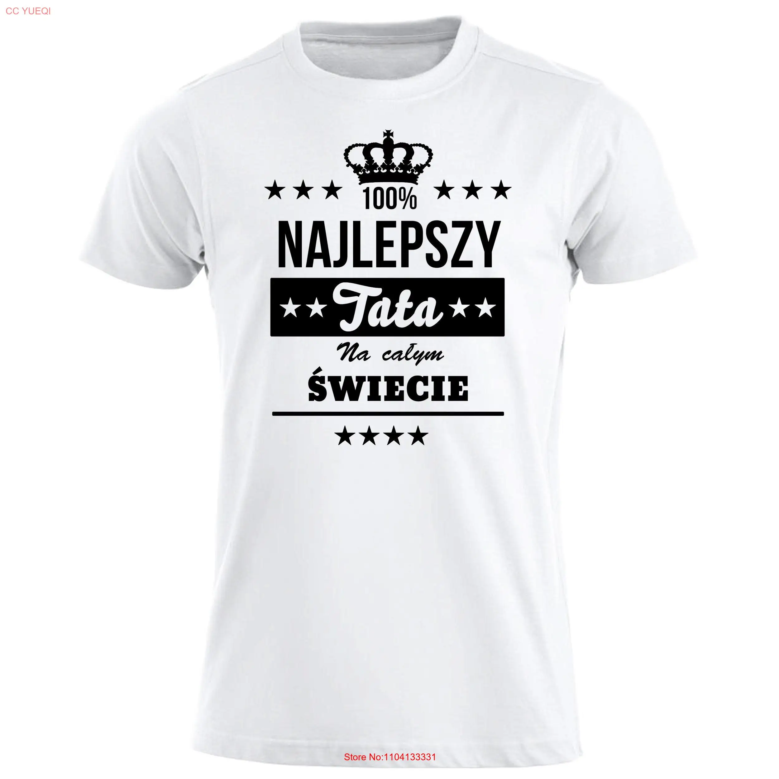 Najlepszy Tata na Swiecie Polska Koszulka Ojciec Prezent dla Taty T Shirt Polish Dad s Ideas for Father's Day Birthday Dzien