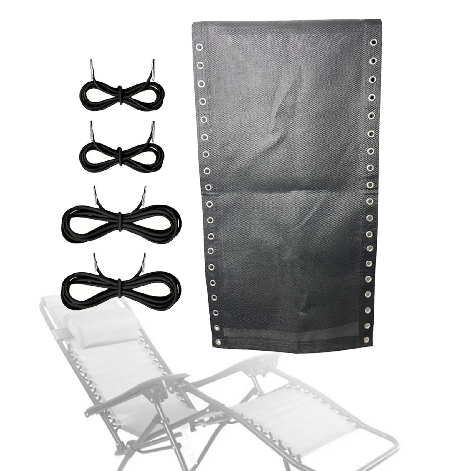 Lounge Chair Recliner Cloth Folding Canvas Waterproof Mesh Replacement for Terrace Camping Patio Furniture
