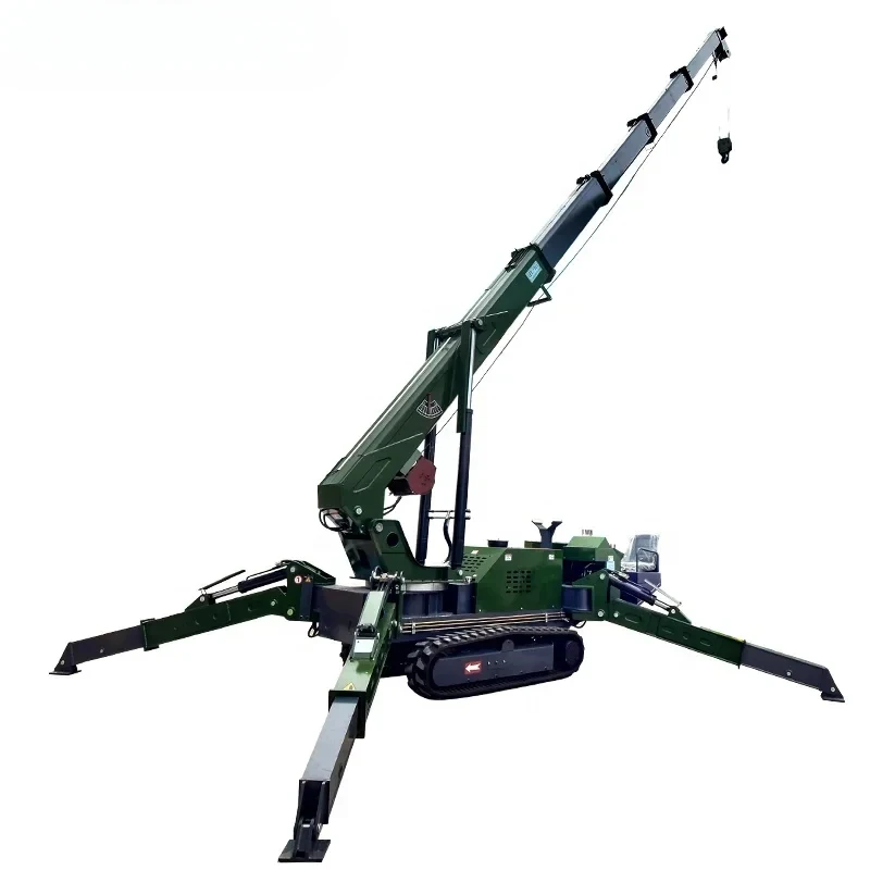 Powered  Hydraulic Crane Lifting Equipment Mini Crane Folding Crawler Spider Cranes