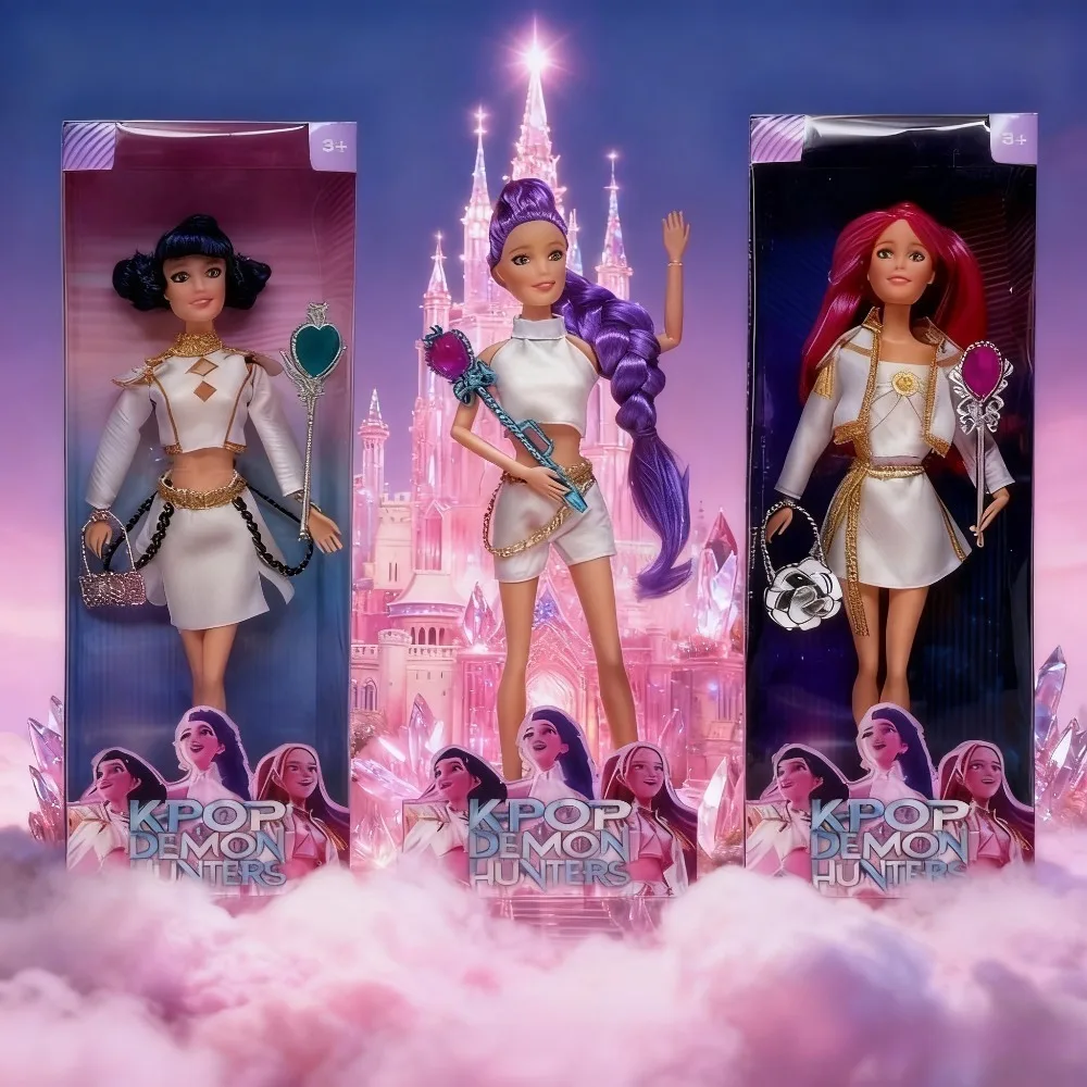 @@ Figura de ação Kpop Demon Hunters com Derpy Tiger Rumi Mira Zoey Sussy Figuras Luzes coloridas Canção temática para presente de Natal