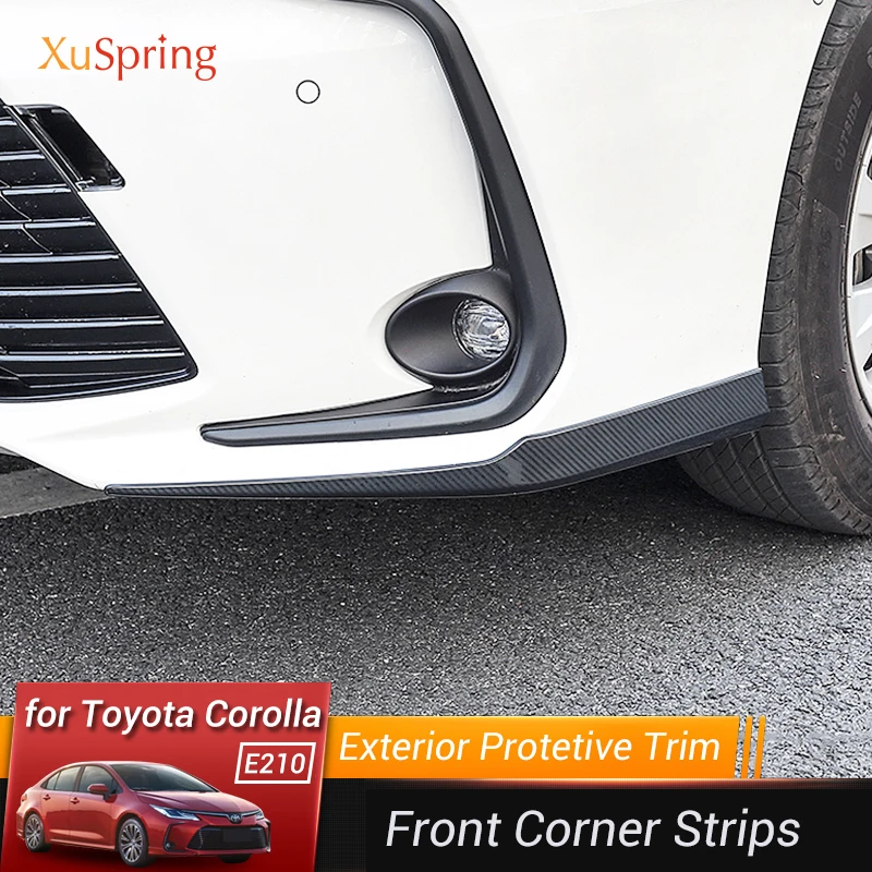 Przedni narożnik samochodu dla Toyota Corolla 2019 2020 2021 2022 2023 E210 12th Protective Garnish Strips Naklejka Stylizacja obudowy