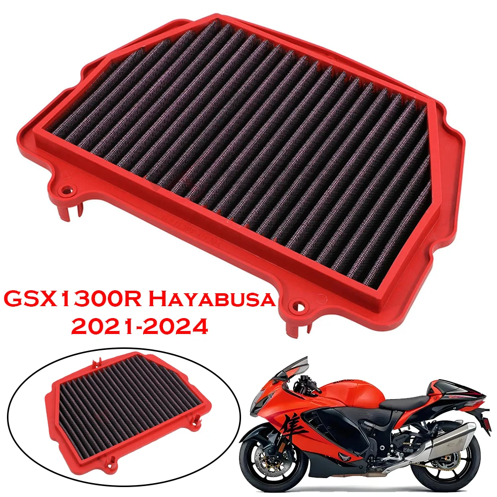 

Motorcycle High Flow Engine Air Intake Filter Cleaner Air Filter For Suzuki GSXR1300 GSX1300R Hayabusa 2021-2024 13780-10L00-000