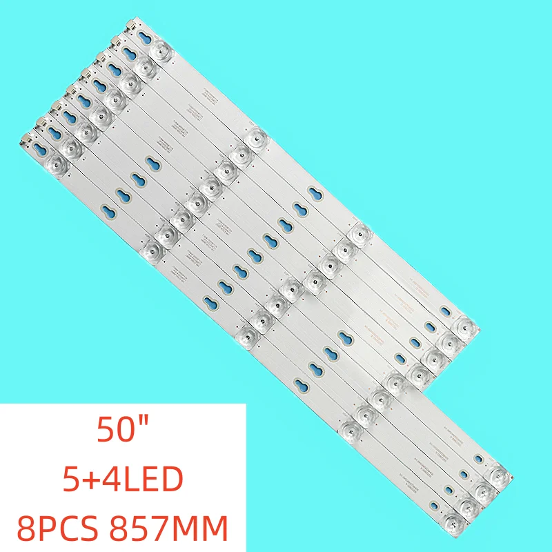 

8pcs New LED Backlight Strip for TCL 50D2900 D50A630U 50HR330M05A9 50HR330M04A9 4C-LB5004-HR13J 4C-LB5005-HR13J 4C-LB5004-HR03J