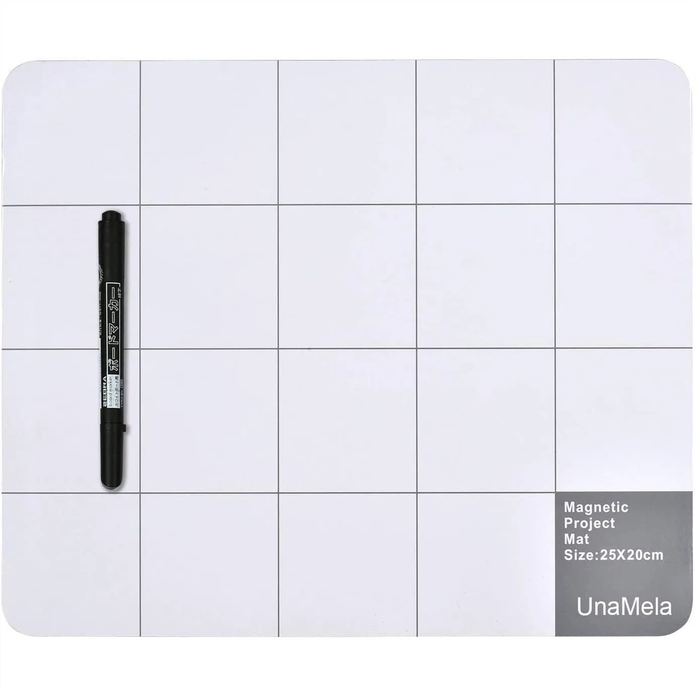 

Magnetic Project Mat for Tools with Dry Erase Pen, 9.8x7.8 Inch Screw Holding Pad for Repairing Computers, Cell Phones, Laptops