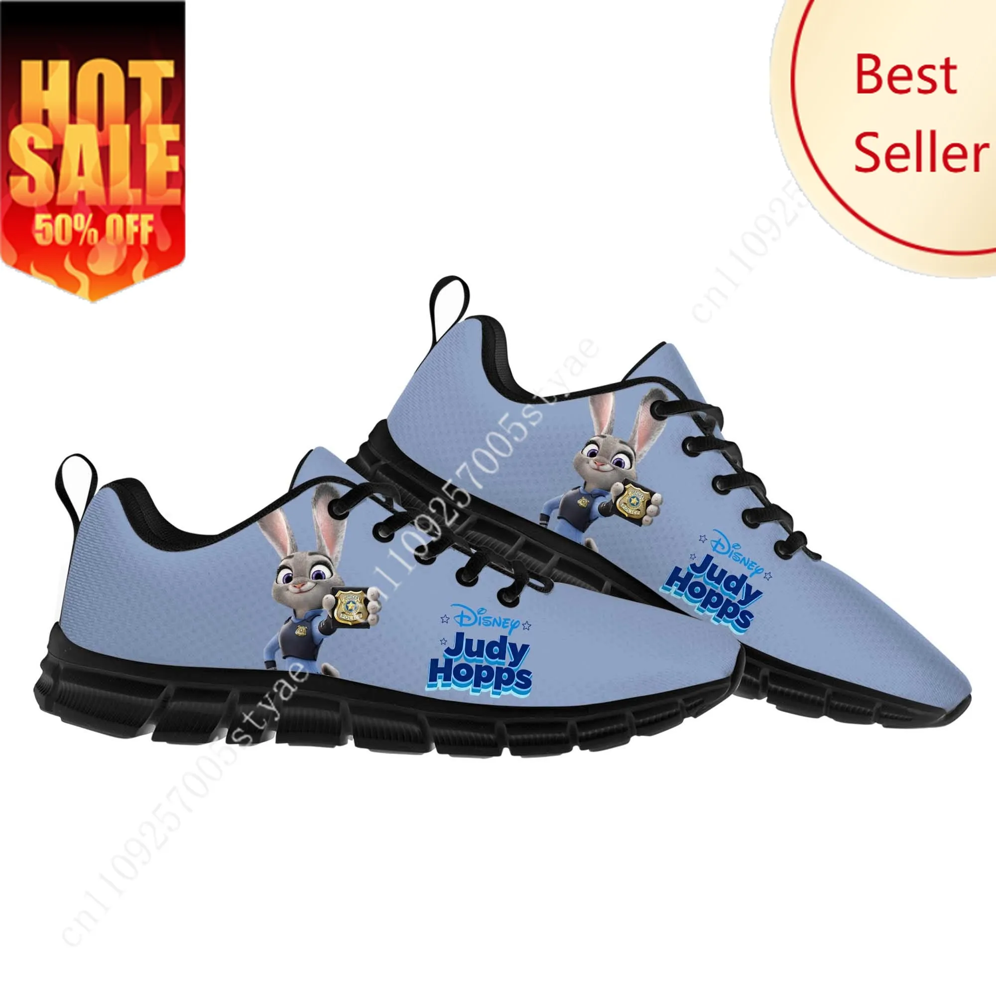 

Judy Hopps Nick Wilde Sports Shoes Disney Cartoon Decorate Sneakers Design Your Photo Logo Text Party Holiday Gifts Custom Shoe
