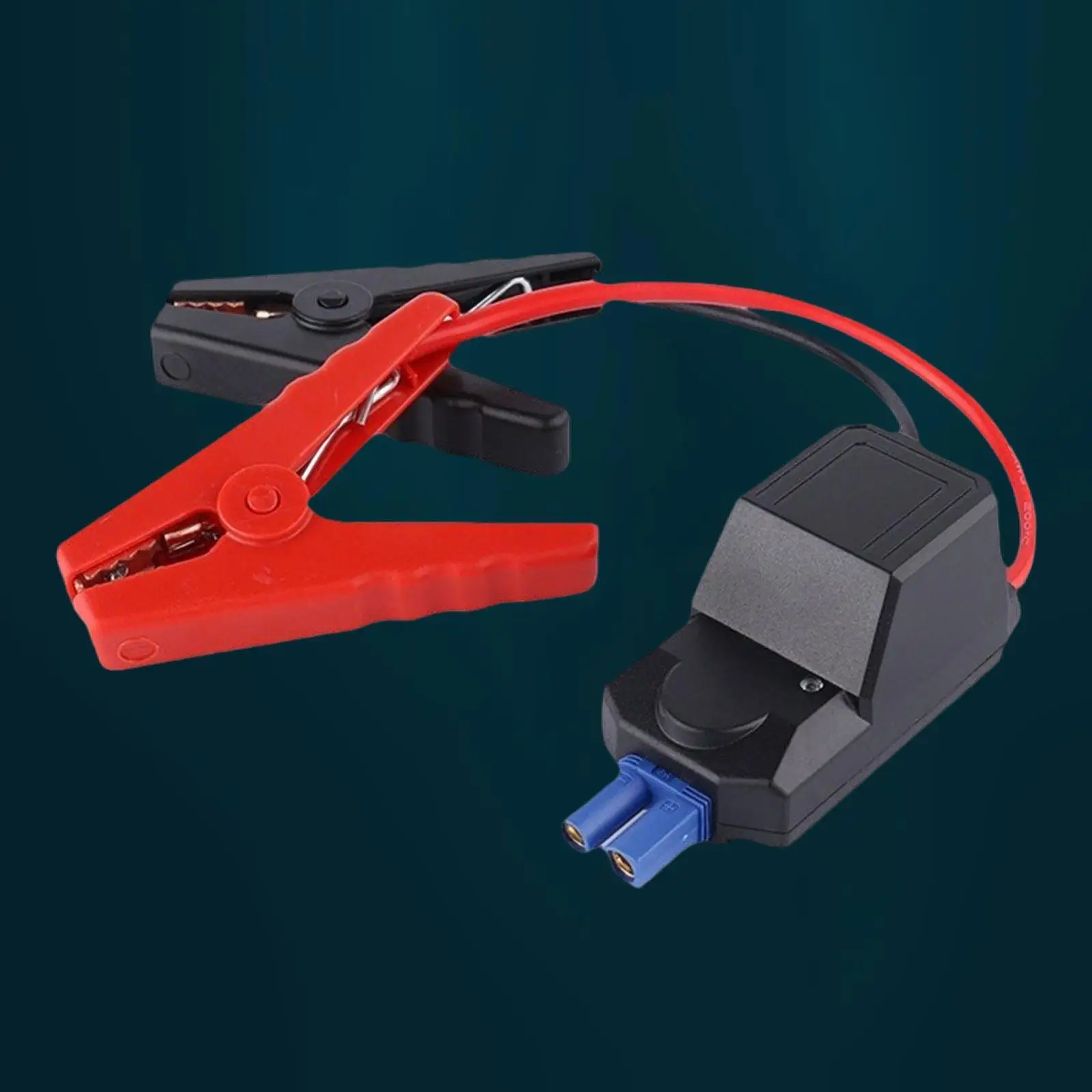 Car Battery Clips Alligator Clips 650A Cars Portable Protective Travel Trailer Generic Jump Starter Cable with Battery Clamps