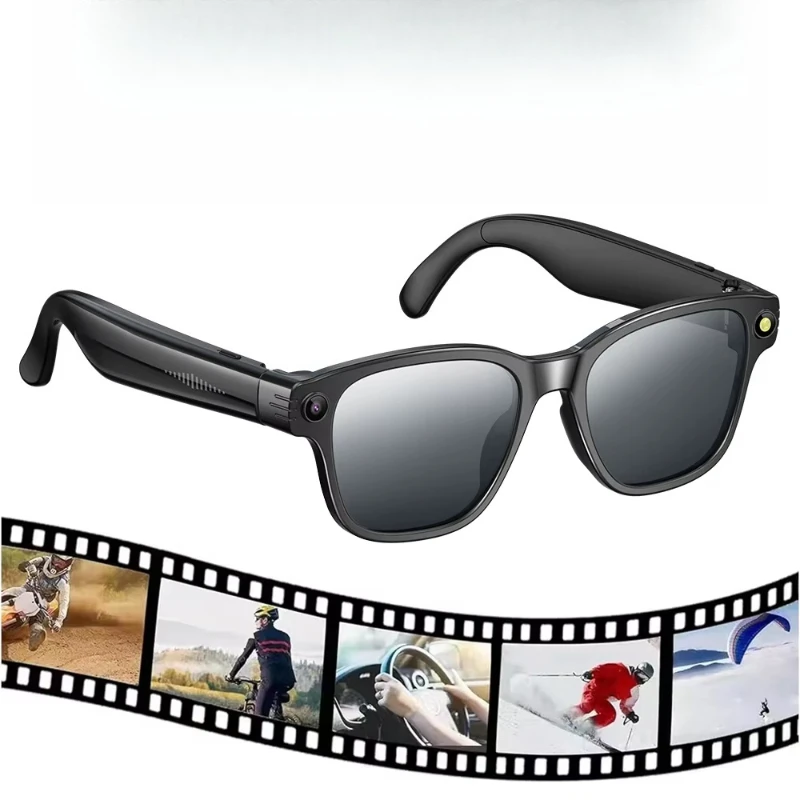 

Smart glasses with intelligent translation 8MP 360 ° surround sound video object recognition with camera