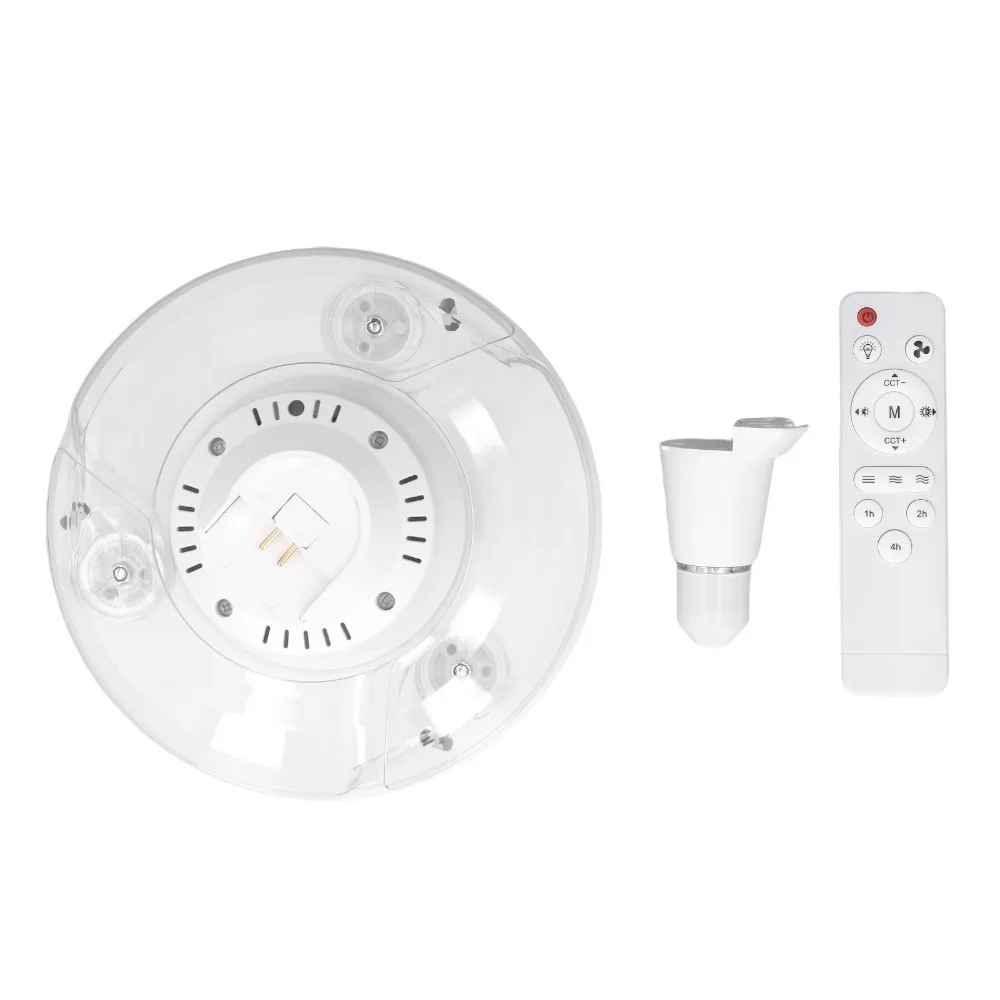 3 Color Temperatures Ceiling Fan Light Retractable Dimmable Fan Light Screw In Design 2 In 1 Design Ceiling Fan Bedroom