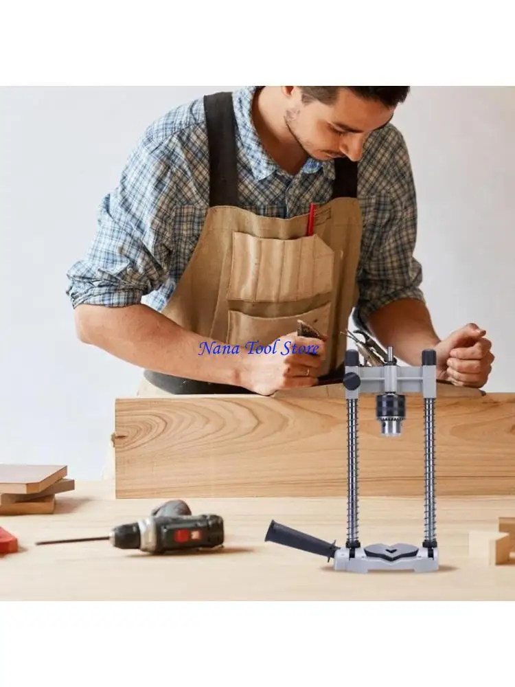 

31GJ Adjustable Height Drill Holder Stand for Home Decoration and Woodworking Tool