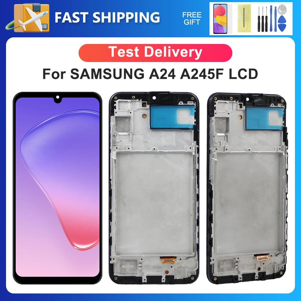 

For Samsung A24 4G For AMOLED A24 A245 A245F A245M A245N LCD Display Touch Screen Digitizer Assembly Replacement