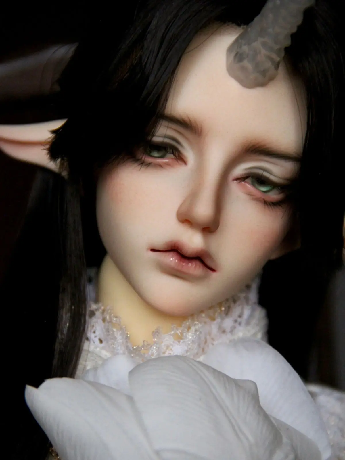 

New authentic bjd sd doll 1/3 young Fairy ears near manufacturers low price transparent horn rest spot toy makeup