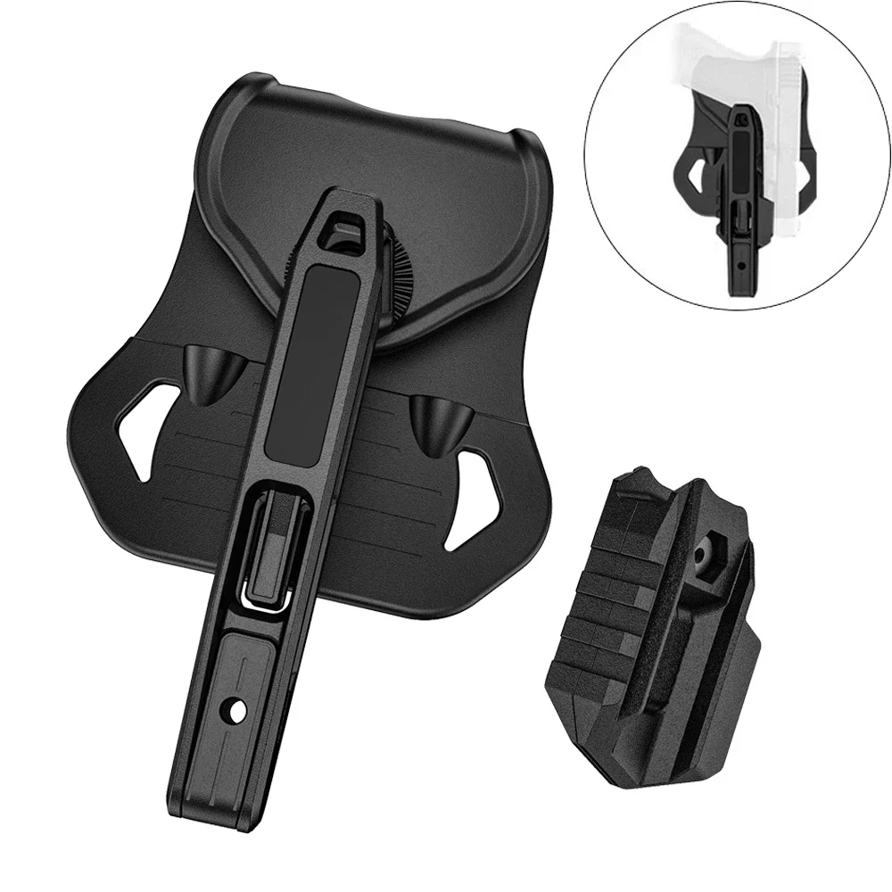 

Tactical Gun Holster Hunting Waist Pisolt Holster 9mm Gun Case with Rail for Glock G17 G19 G22 SW40/357 Outdoor CS Men Handgun