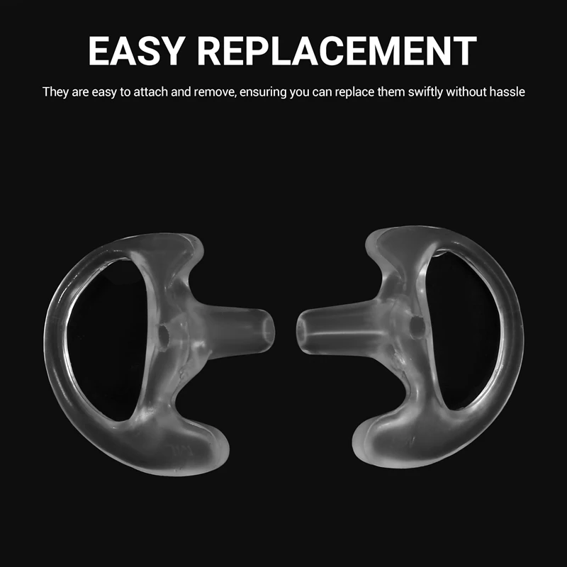 Soft Radio Earmold Replacing Earpiece Insert Acoustic Coil Tube Audio Kits Headphone Accessories
