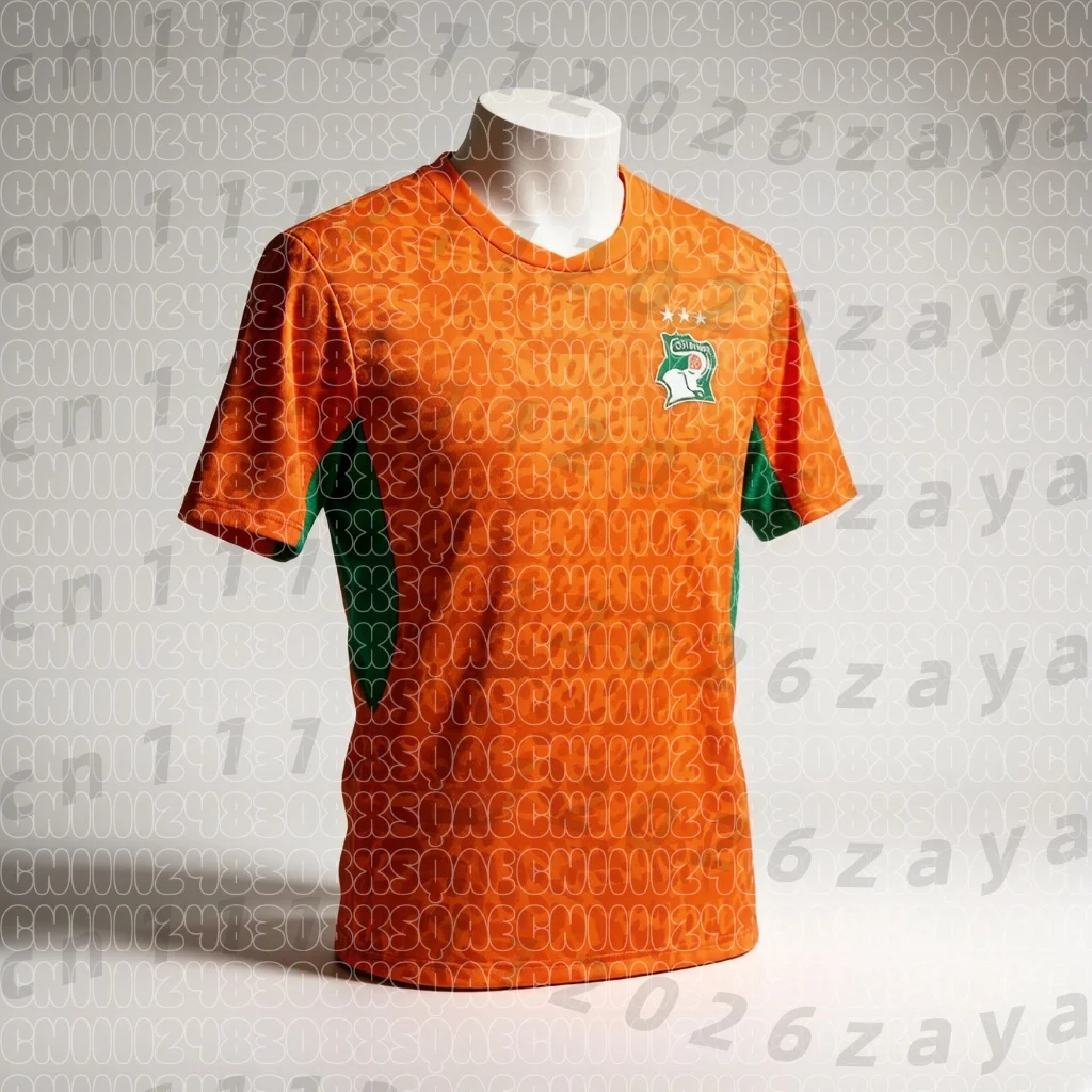 3D Printed Jersey for Ivory Coast Fans in 2026, Suitable for Both Men and Women, Quick Drying Lightweight Sports T-shirt