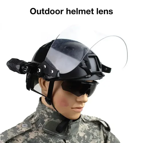 Imagen 2 del producto Casco rápido ligero de calidad MICH2000 protector facial antidisturbios casco táctico Painball al aire libre CS equipo de protección de conducción