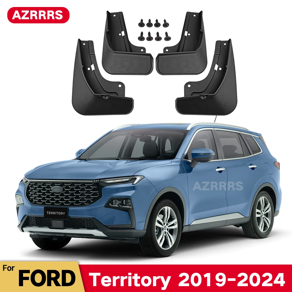 MudFlaps For Ford Territory 2019-2022 2023 2024 Mudguards Mud Flaps Splash Guards Front Rear Wheels Fender Car Accessories 4Pcs